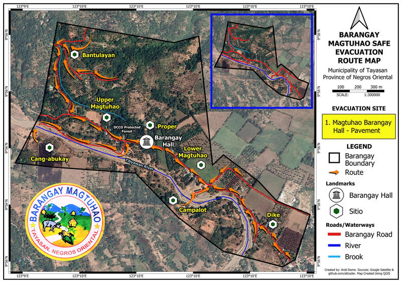 Barangay Safe Evacuation Route Map