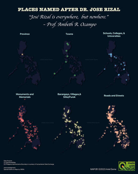 Places Named Dr. Jose Rizal Map