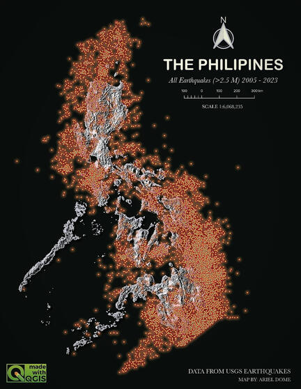 Earthquake Map (2005-2023)