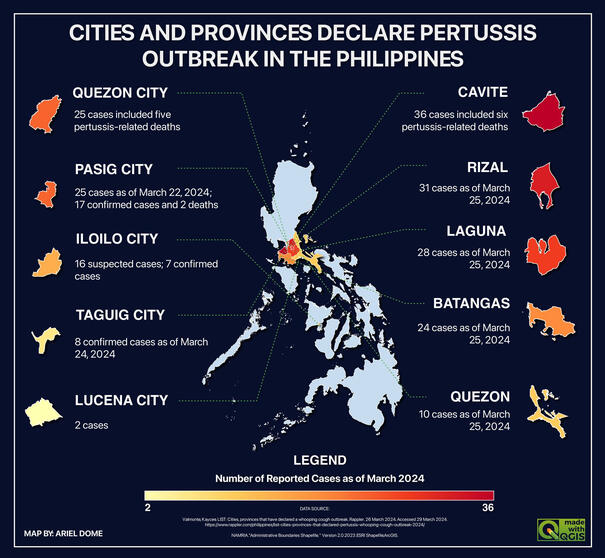 Pertussis Outbreak Map