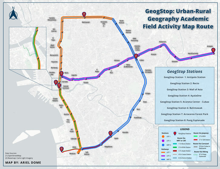 GEOG 135 Route Map