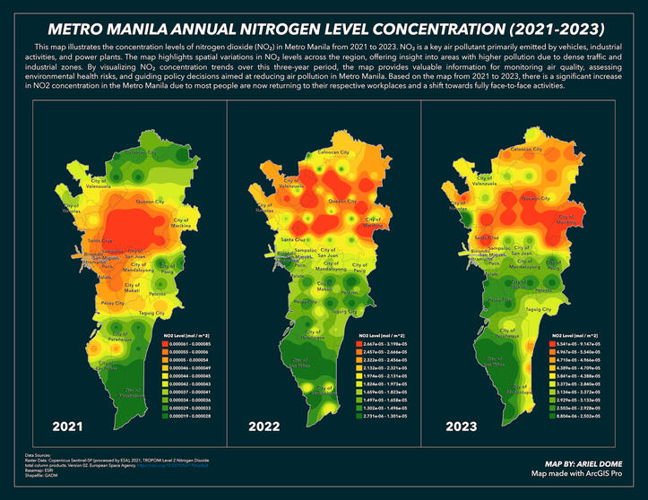 NO2 Concentration in Metro Manila